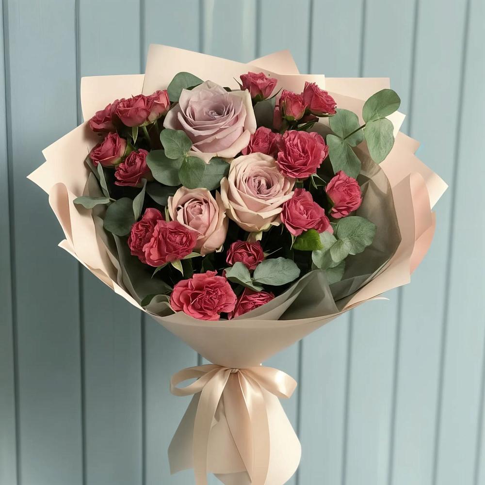 Букет цветов из: Гвоздики и Розы в Лимане