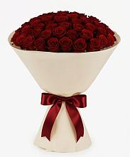 Букет 101 Бордовая роза Блэк Бакарра в Лимане
