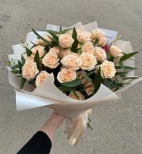 Букет Кремовые розы Латте в Лимане