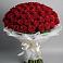Букет 101 Красная роза Блэк Мэджик в Лимане