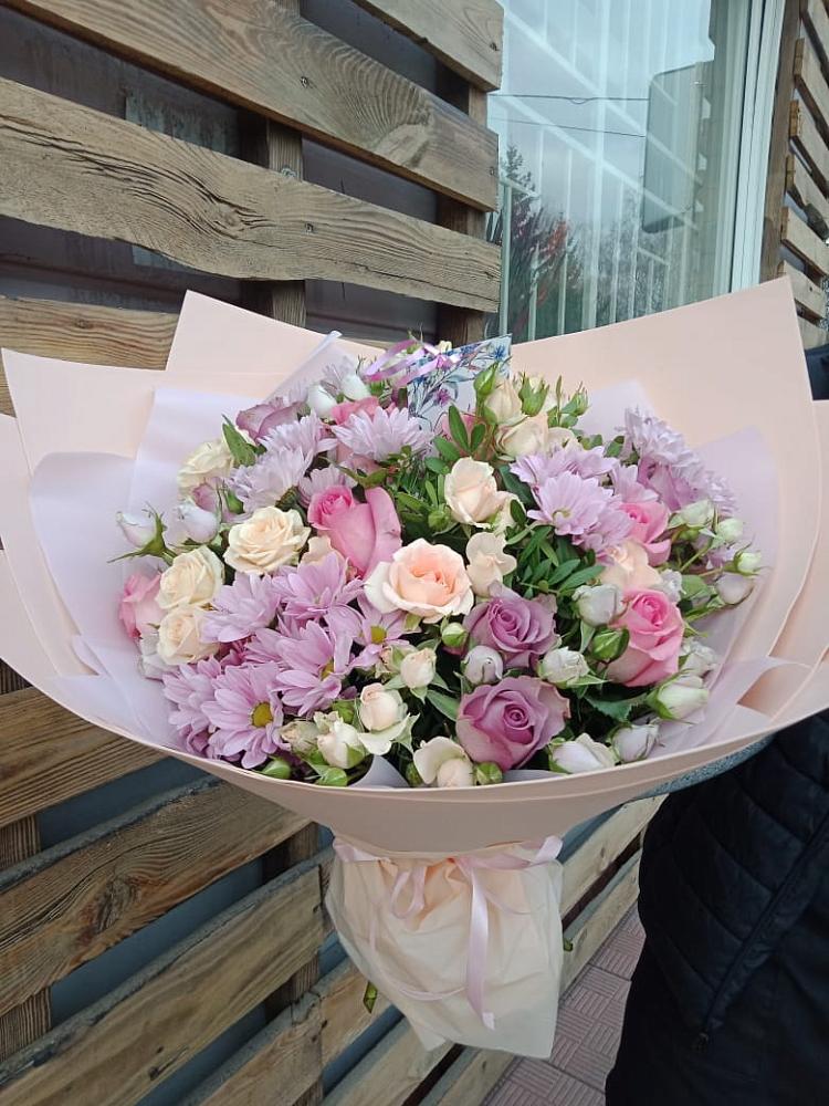 Букет цветов из: Розы и Хризантемы в Лимане