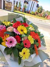 Букет цветов из:  Герберы #REPLACE_PRED# Лимане