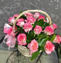 Цветочная композиция из Розы в корзине #REPLACE_PRED# Лимане