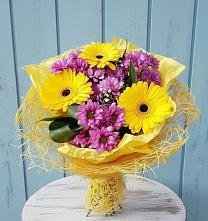 Букет цветов из:  Хризантемы и Герберы в Лимане