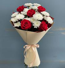 Букет цветов из:  Розы и Хризантемы в Лимане