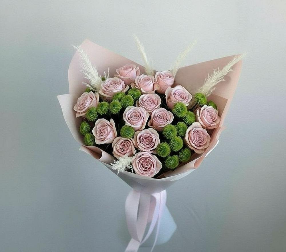 Букет цветов из: Розы и Хризантемы в Лимане