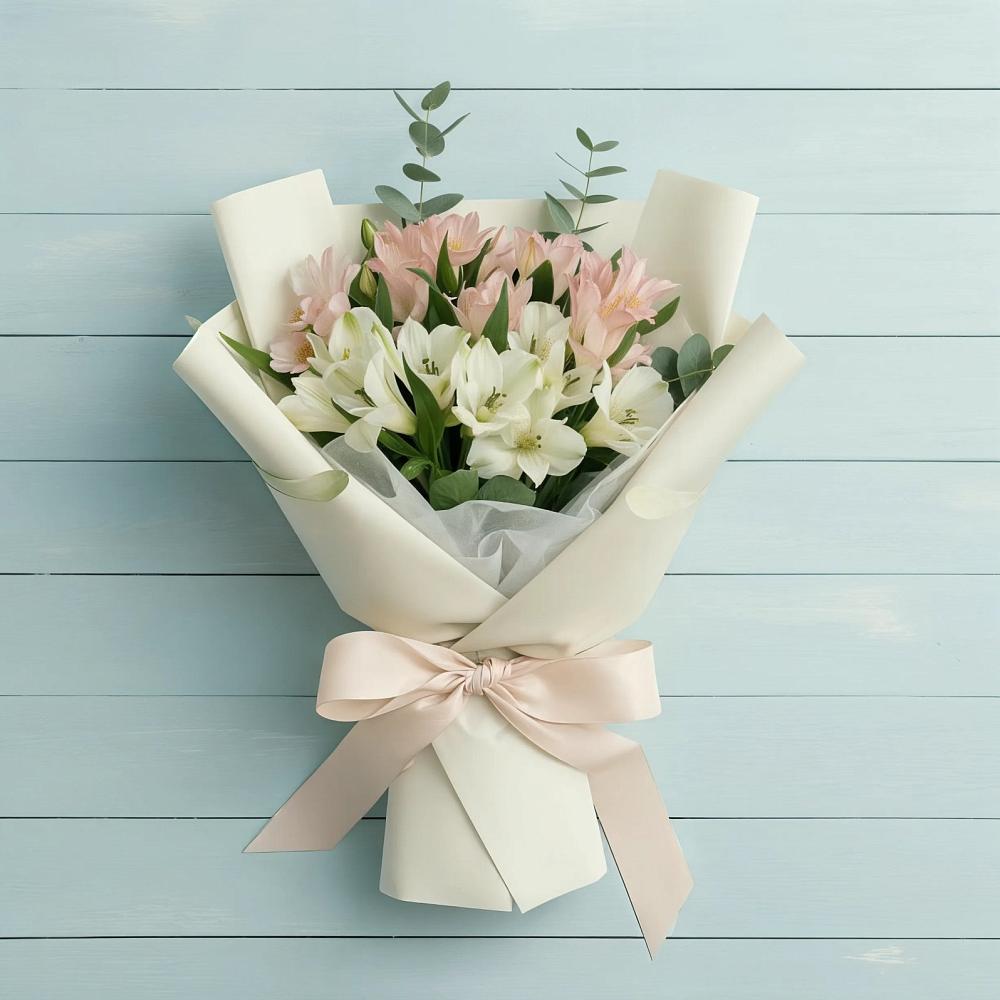 Букет цветов из: Альстромерии в Лимане