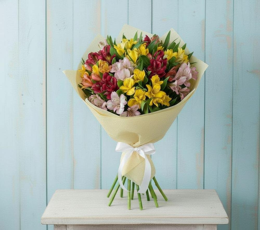 Букет цветов из: Альстромерии в Лимане