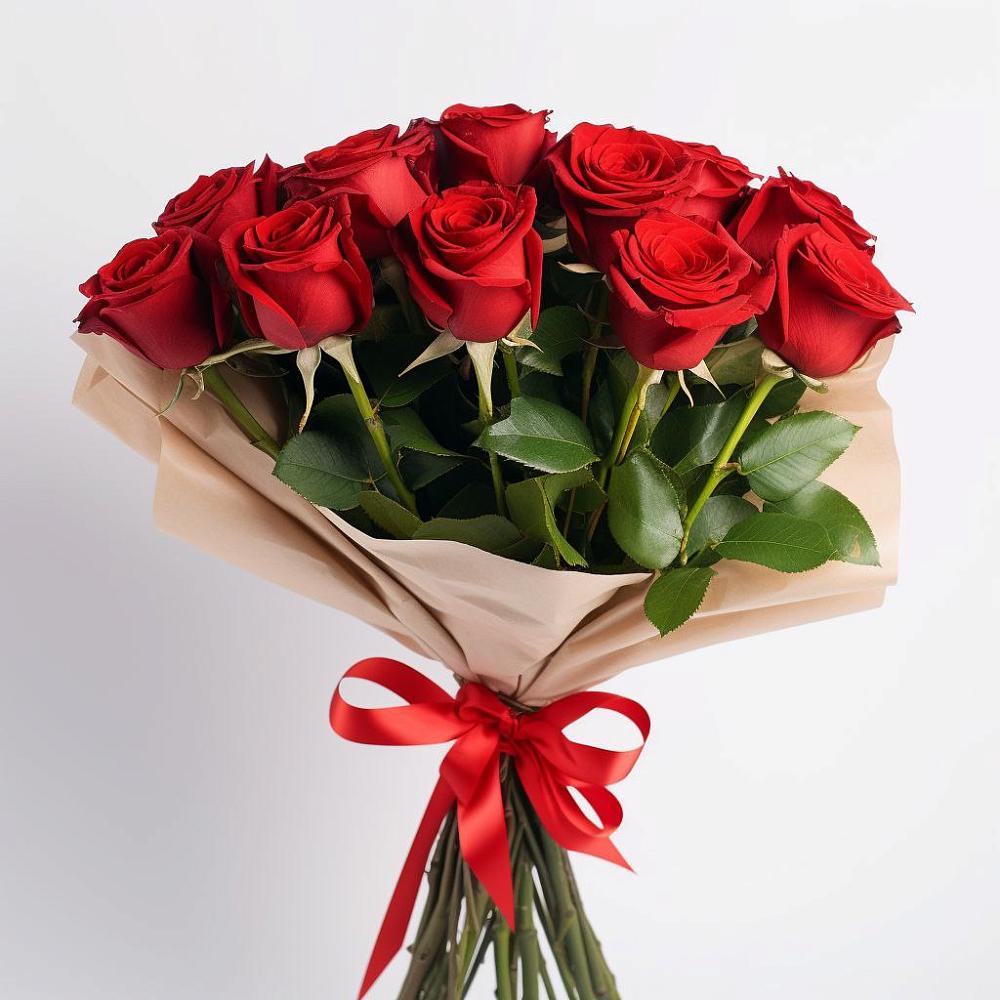 Букет 11 Красных роз Эдлесс Лав в Лимане