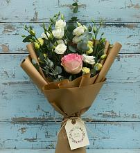 Букет цветов из:  Розы и Лизиантусы #REPLACE_PRED# Лимане