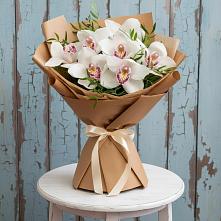 Букет цветов из:  Орхидеи и Розы в Лимане